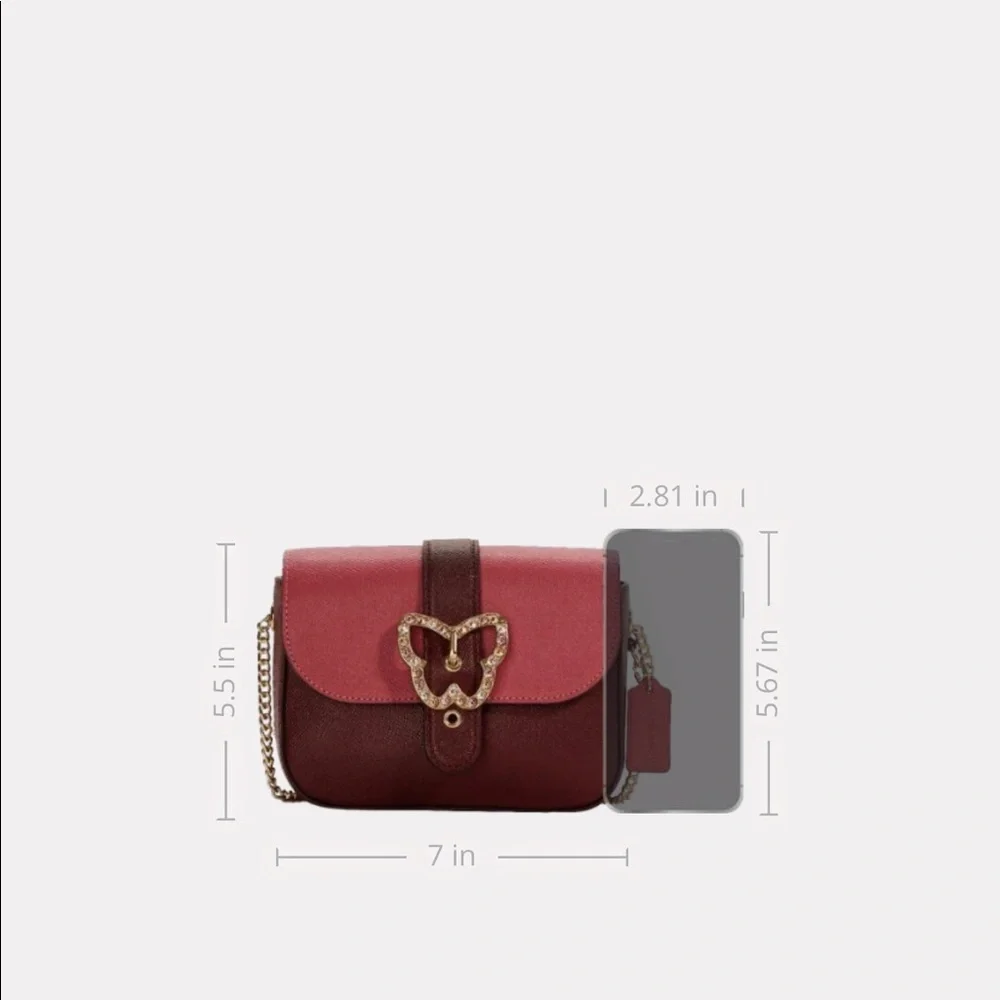 COACH Gemma Crossbody In Colorblock With Butterfly Buckle